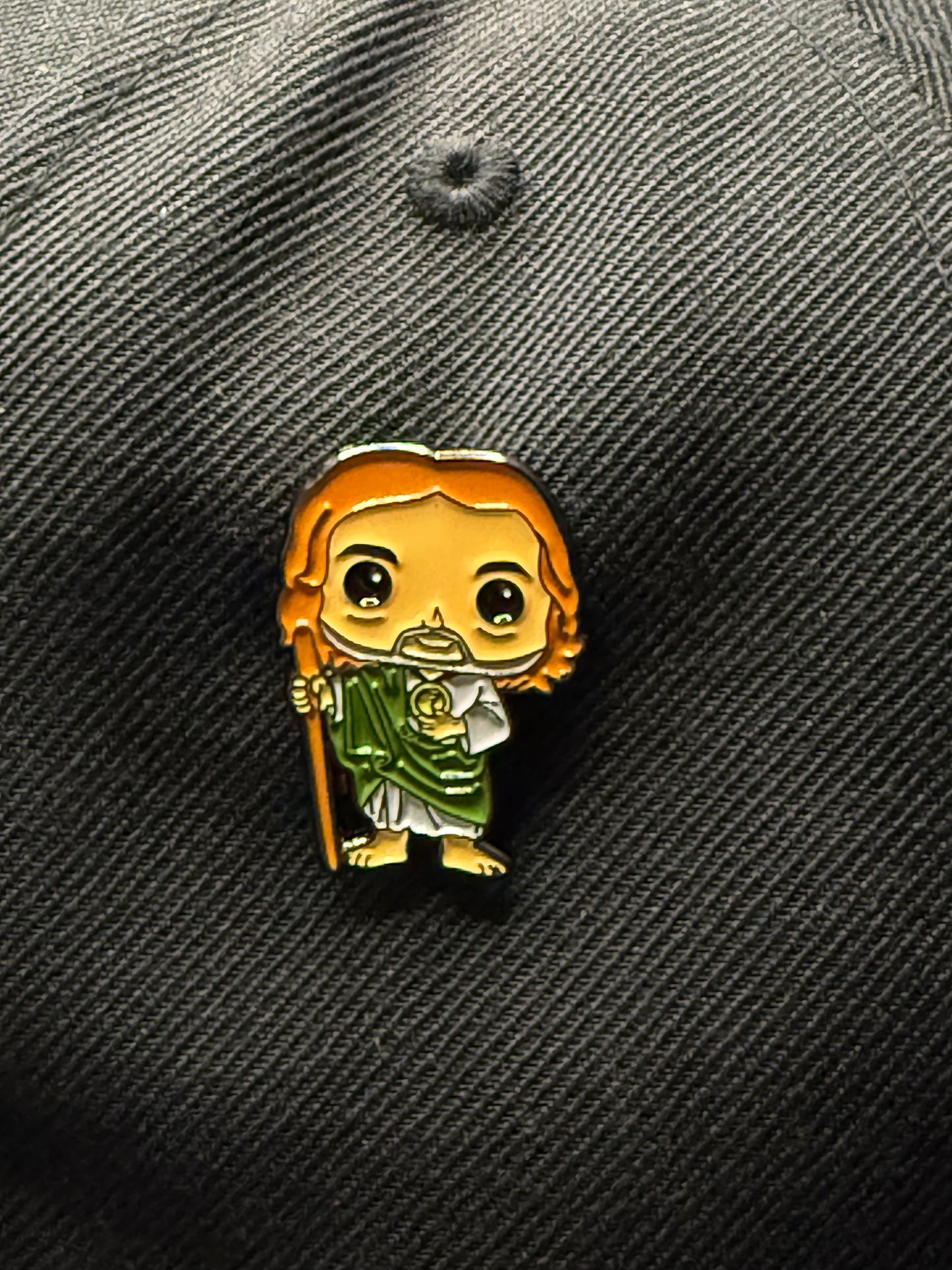 Mini San Judas Hat Pin
