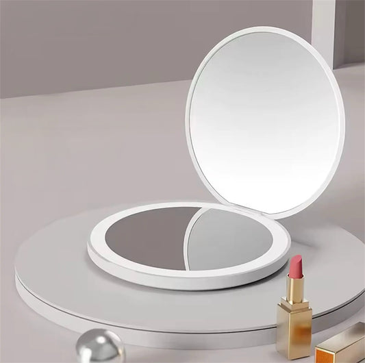 de Luxe Cosmetics Luxury Handheld LED Make Up Mirror