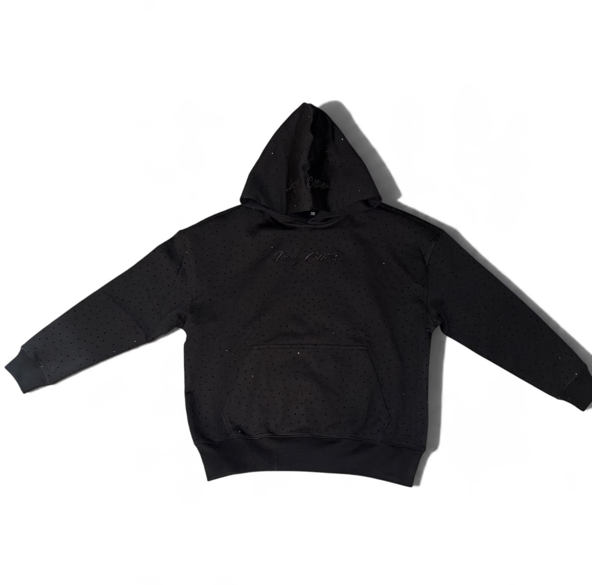 Luxury Collective Oversized Heavyweight Rhinestone Hoodie