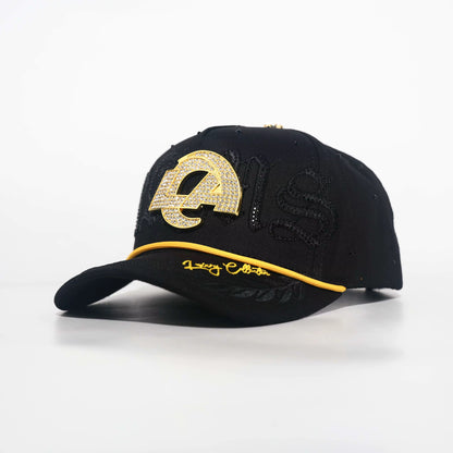 LA Rams Gold Rhinestone Hat (Pre-Order)